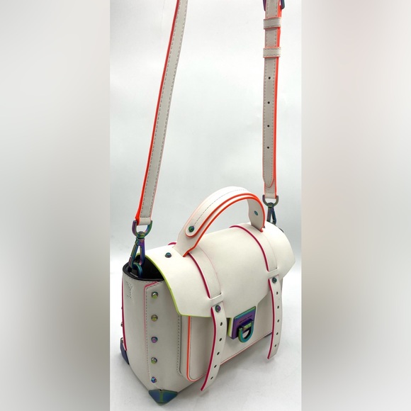 Michael Kors Manhattan Medium Contrast Trim Satchel - Picture 8 of 16